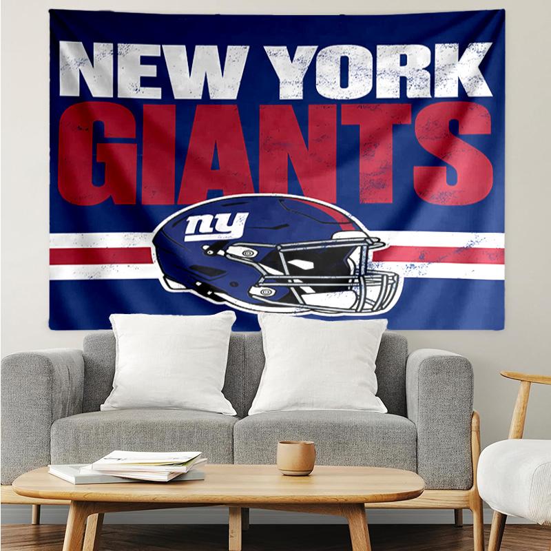 Гобелен с логотипом New York Giants для спальни, эстетичный гобелен для класса, настенное панно для гостиной, общежития, офиса, идеальный креативный подарок