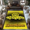 Borussia Dortmund Personalized Text Area Rug Suitable for Dining Room Foyer Entryway Living Rooms Anti-slip Rug Decorate Offices