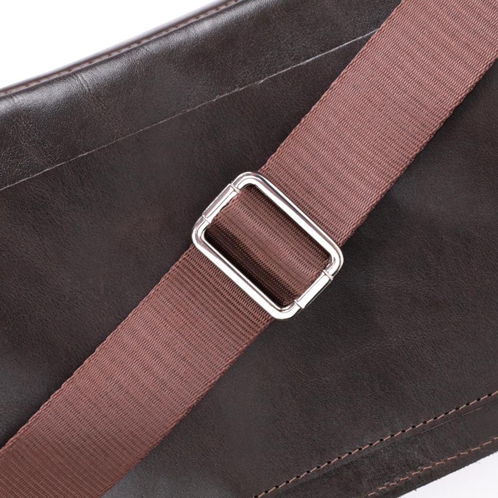 Стильная бананка для мужчин из натуральной кожи GRANDE PELLE Bag 22814 Коричневый