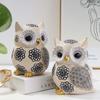 Resin Owl Statue Living Room Decoration Accessories Desk Decoration Statue Decorations for Home Figurines & Miniatures
