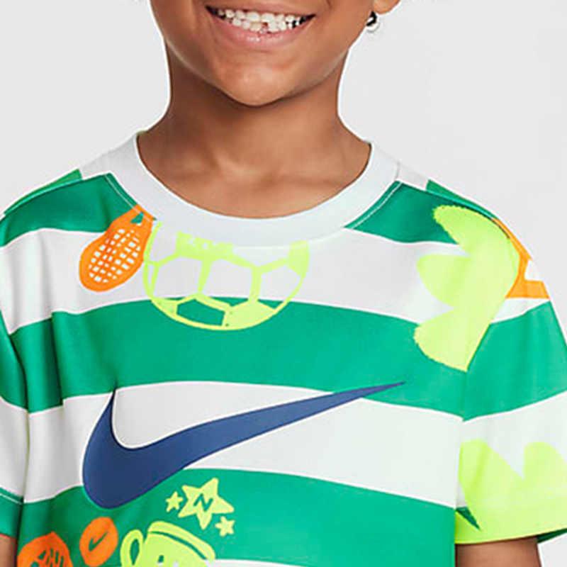 Nike Футболка белого цвета с рисунком "Парус", детская, 3-7 лет, HQ7961-133