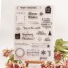 Christmas Home Transparent Silicone Clear Stamps DIY Scrapbooking Album Paper Card Flower Animals Greeting Word Letter
