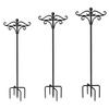 Patio Stand Stable 5 Prong Base Heavy Duty Anti-rust Outdoor Garden Bird Feeder Hook Holder Flower