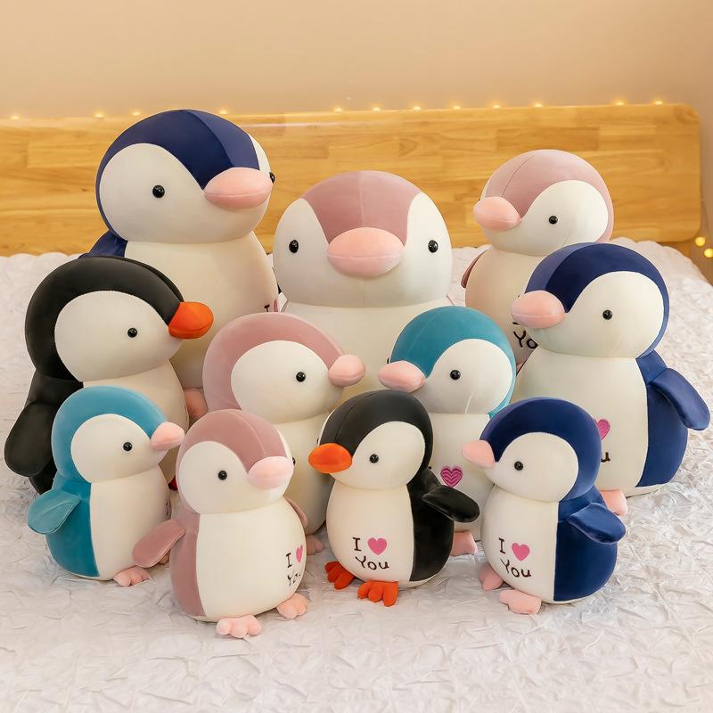 New Love Penguin Plush Toy Cute Penguin Doll Claw Machine Night Market Street Stall Doll Gift