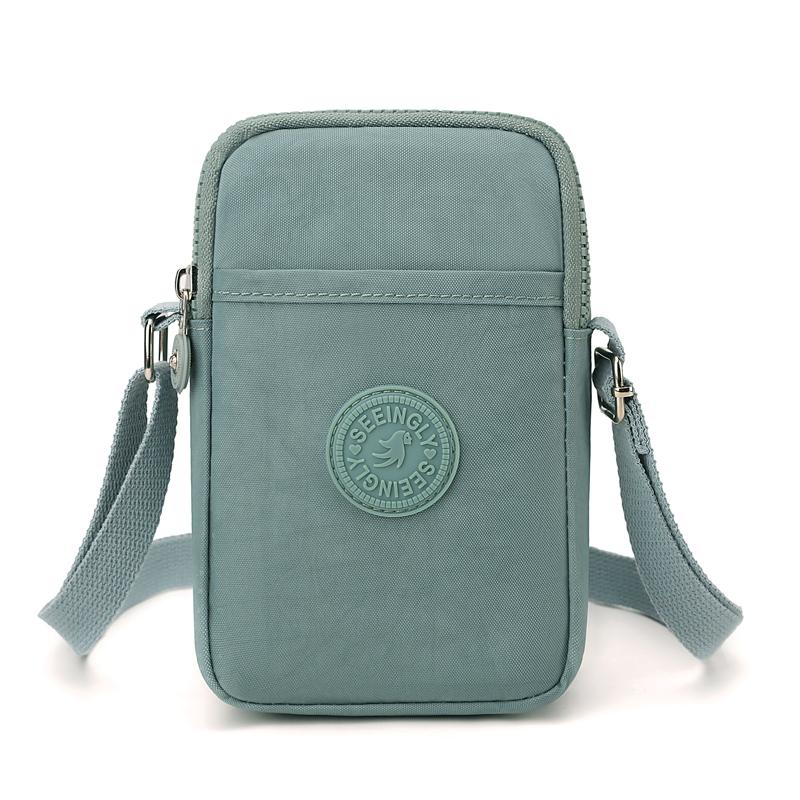 Женская Сумка через плечо Нейлоновая Для поездок на работу Кошелек для мелочи Много отделений Сумка для мобильного телефона