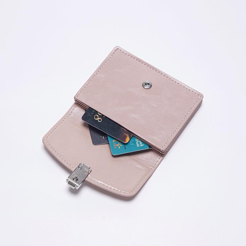 Женский кошелек для монет от корейского дизайнерского бренда 2025 года: Классический, простой, практичный, многоцветный дизайн замка