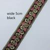 1 Yards Sequin Embroidery Lace Ribbon Trims Polyester Tape Webbing for Stage Performance Apparel