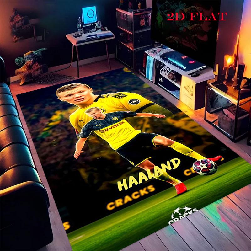 Vinicius Jr. Fury Poster Carpet Rug for Living Room Bedroom Home Sofa Decoration,Kids play Nonslip Floor Mat