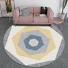 Nordic Round Carpets for Living Room Decoration Teenager Bedroom Decor Rugs Home Sofa Carpet Nonslip Area Rug Washable Floor Mat