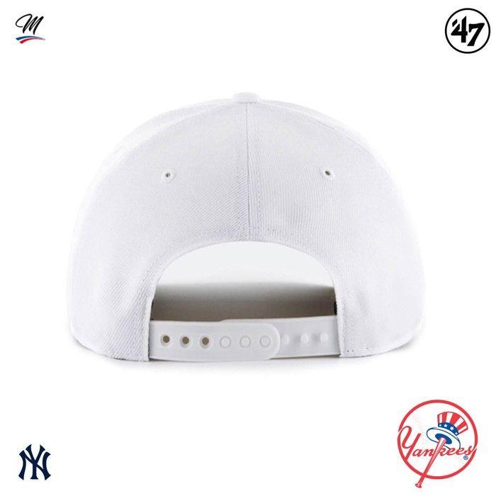 Casquette De Baseball - New York Yankees - CLEAN UP - Blanc - Strapback Réglable - Homme