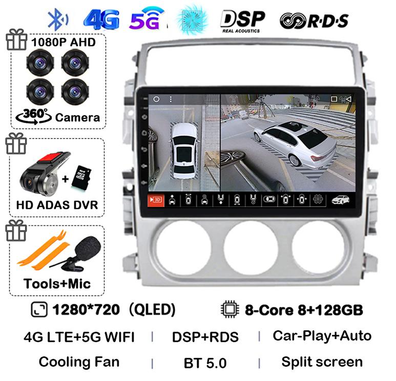 Android 14 Carplay Auto Car Radio For Suzuki Liana 2004-2008 Multimedia Video Player Autoraido GPS Cooling Fan Stereo Head Unit