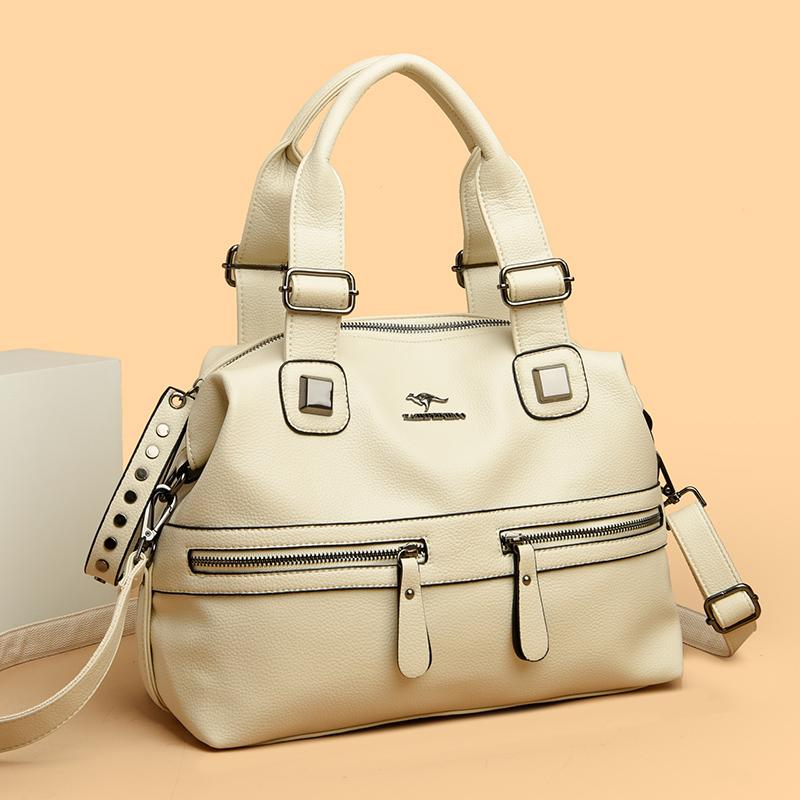 Soft Leather Shoulder Bag for Women Crossbody Bags Large Capacity Luxury Brand Designer Casual Bag