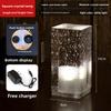 Bar Table Lamp Led Rechargeable Crystal Lamp Creative Personality Restaurant KTV Atmosphere Bedside Lamp Night Light Decorative Table Lamps