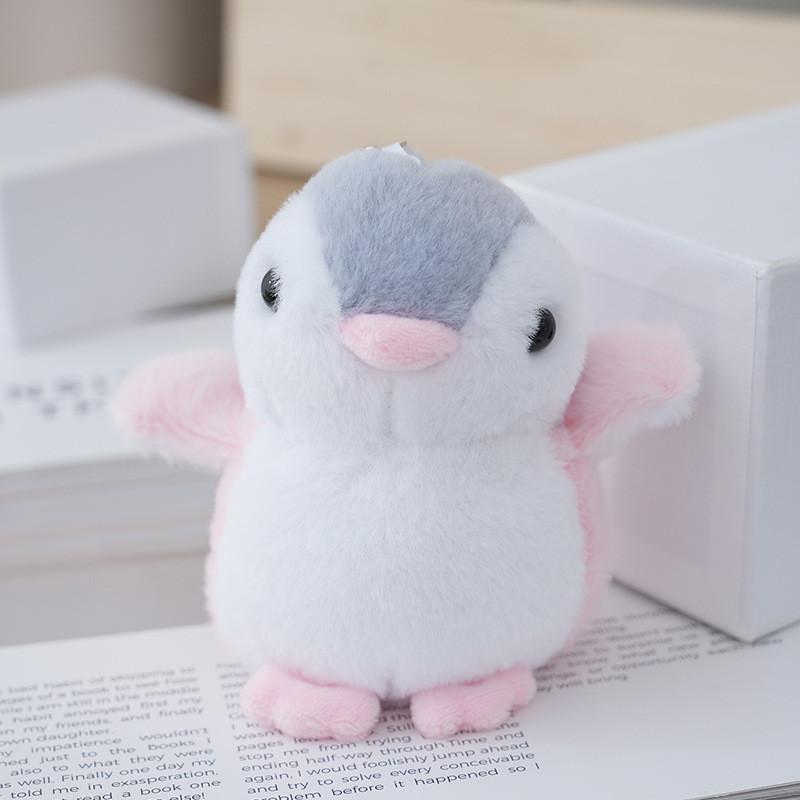 Charming Fluffy Penguin Plush Keychain Cozy Pp Cotton Filled Collectible Gift
