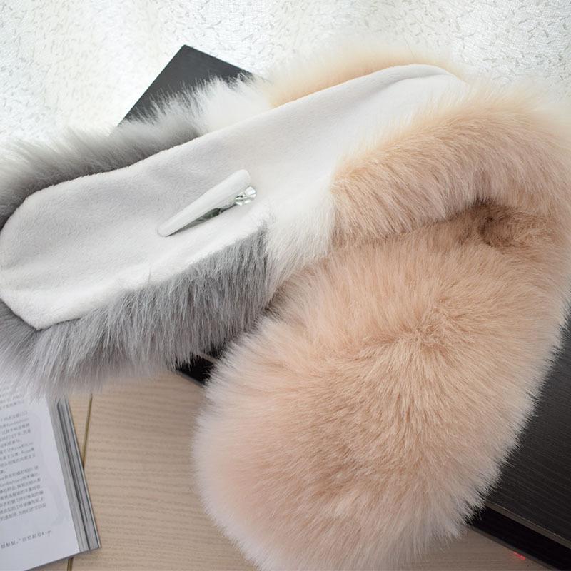 Furry Women Scarf Collar Winter Autumn Neckerchief Faux Fur Warm Accessories
