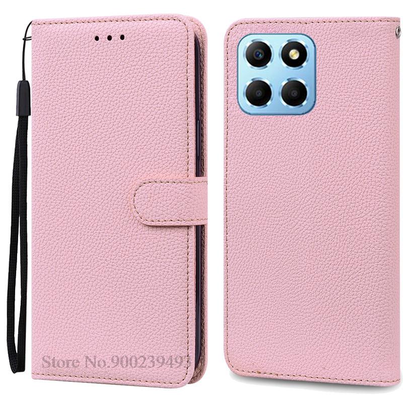 For Honor X6 Case Huawei Honor X6 2022 Cover Silicone Wallet Flip Leather Case For Honor X6 VNE-LX1 VNE-LX2 Phone Case Fundas