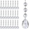 5pcs Simulate Ice Cone Crystal Hanging String Transparent Xmas Tree Decoration  Christmas