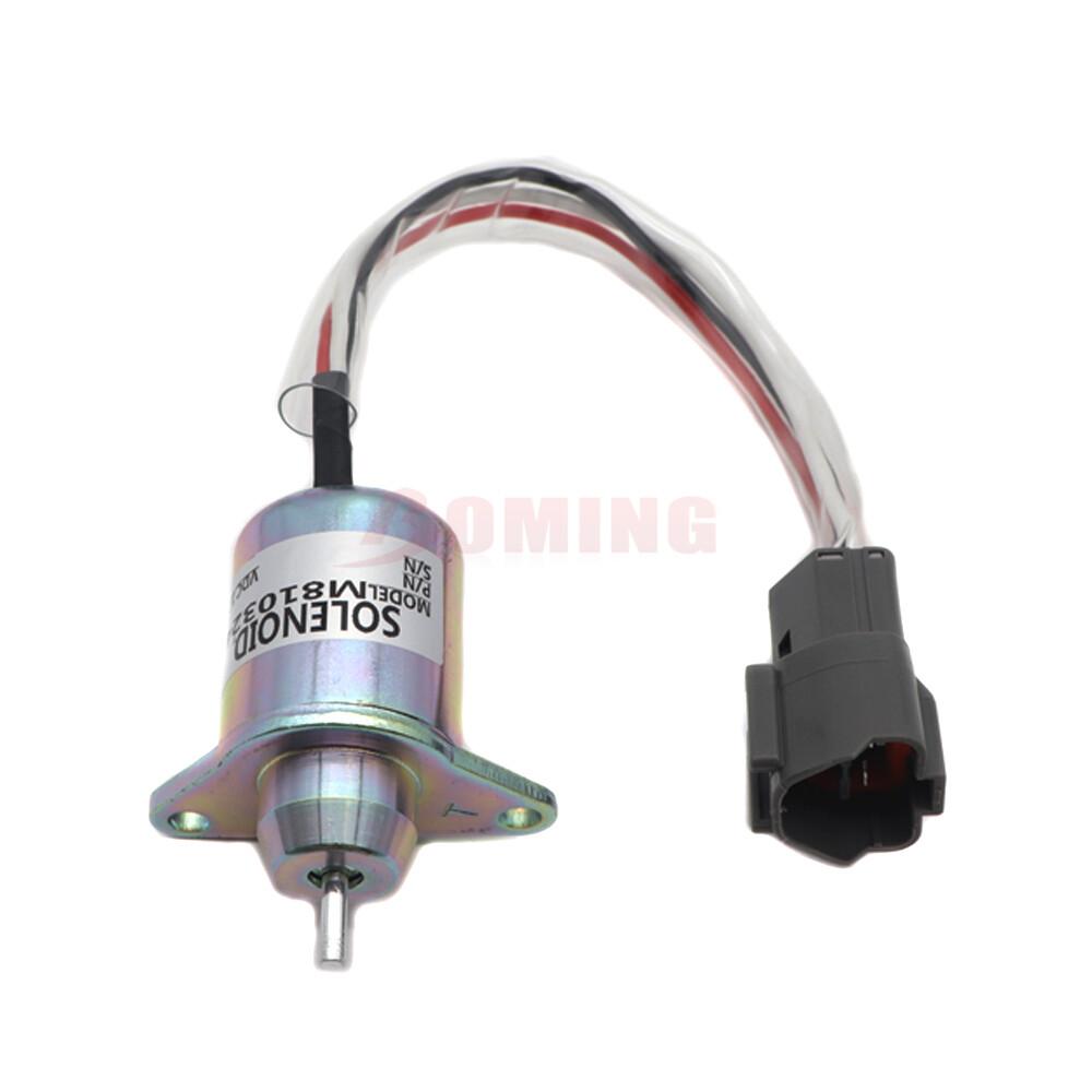 M810324 Fuel Shutoff Stop Solenoid for John Deere Tractor 4200 4300 4600 4700 1P