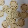 100Pcs/Set Wood Butterfly Love Heart Letter Carved Sewing Scrapbooking Buttons