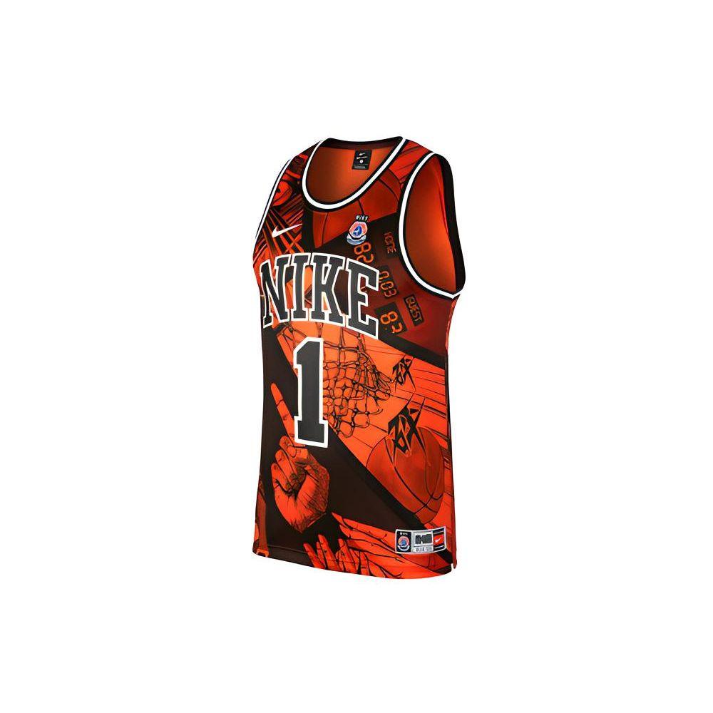 Nike As Hbl Dna Jersey Tank High School League дышащая баскетбольная майка без рукавов для мужчин, оранжевая CI9081-890