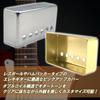 TIGRE BLANC Крышка звукоснимателя Humbucker Гитара электрическая Les Paul Double Coil Custom Parts 6 отверстий Gold 50 мм