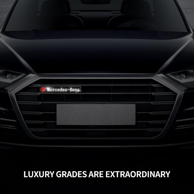 1x Car Front Cover Grille Lamp Emblem Decor Lightings LED Lights For Mercedes Benz AMG A B C E S CLA GLA GLB GLC GLS GLK Class