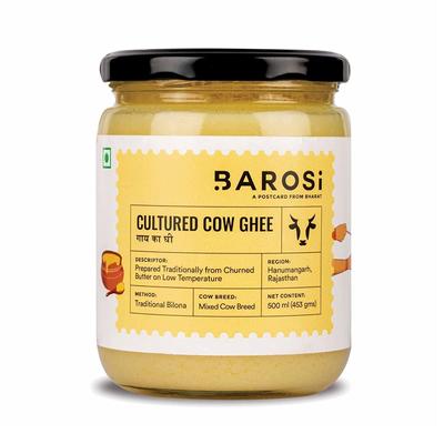 Культивированное масло Гхи (500 мл), Cultured Cow Ghee, Barosi