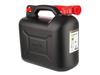 Канистра топливная пластиковая, 10л, черная.
