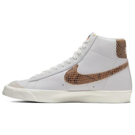 Nike Кроссовки Blazer Mid '77 "Змеиный принт" Унисекс Белые Высокие Кеды для скейтбординга CI1176-002