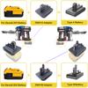 Адаптер для аккумуляторов Makita/DeWalt/Milwaukee/Bosch 18/20V к пылесосу Dyson Type A Type B DC31 DC34 DC35 DC44 DC45