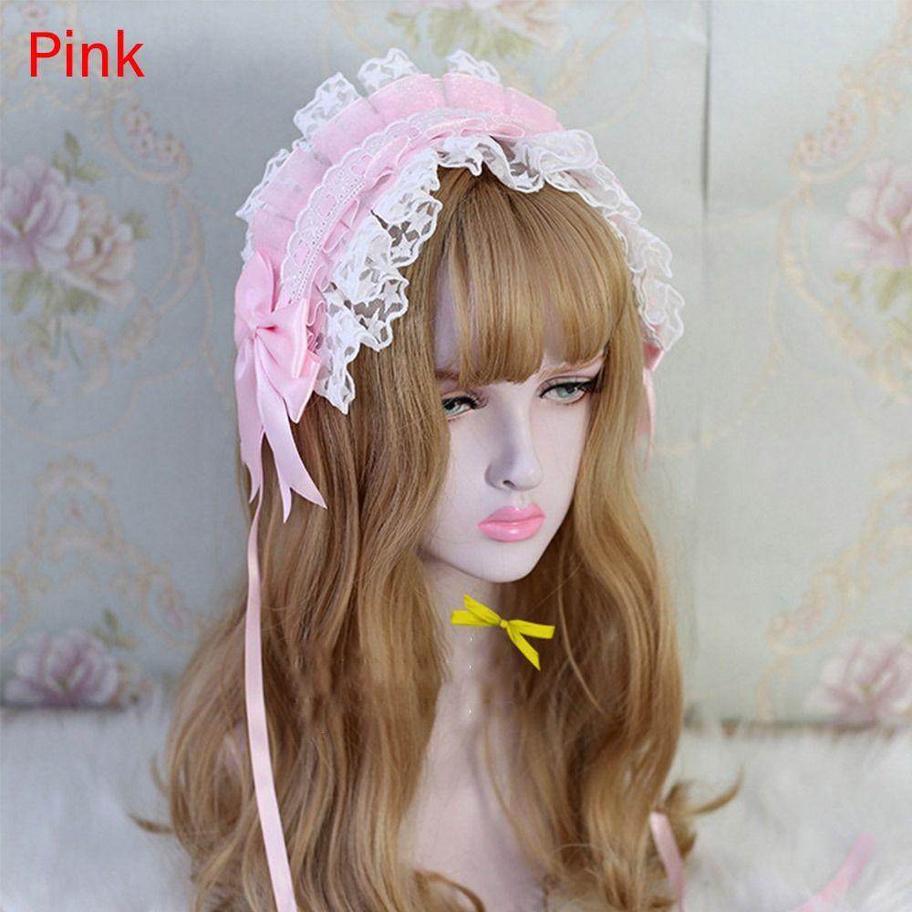 Кружевные ленты, заколки для волос, повязка для волос с заколками, вышивка, заколки для волос, повязка на голову с оборками в стиле Лолита