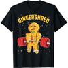 Gingershred Смешной Пряничный Человечек Тренажерный Зал Бодибилдинг Рождественские Футболки Мужские Юмор Уличная Одежда Короткий Рукав Унисекс Свободная Одежда