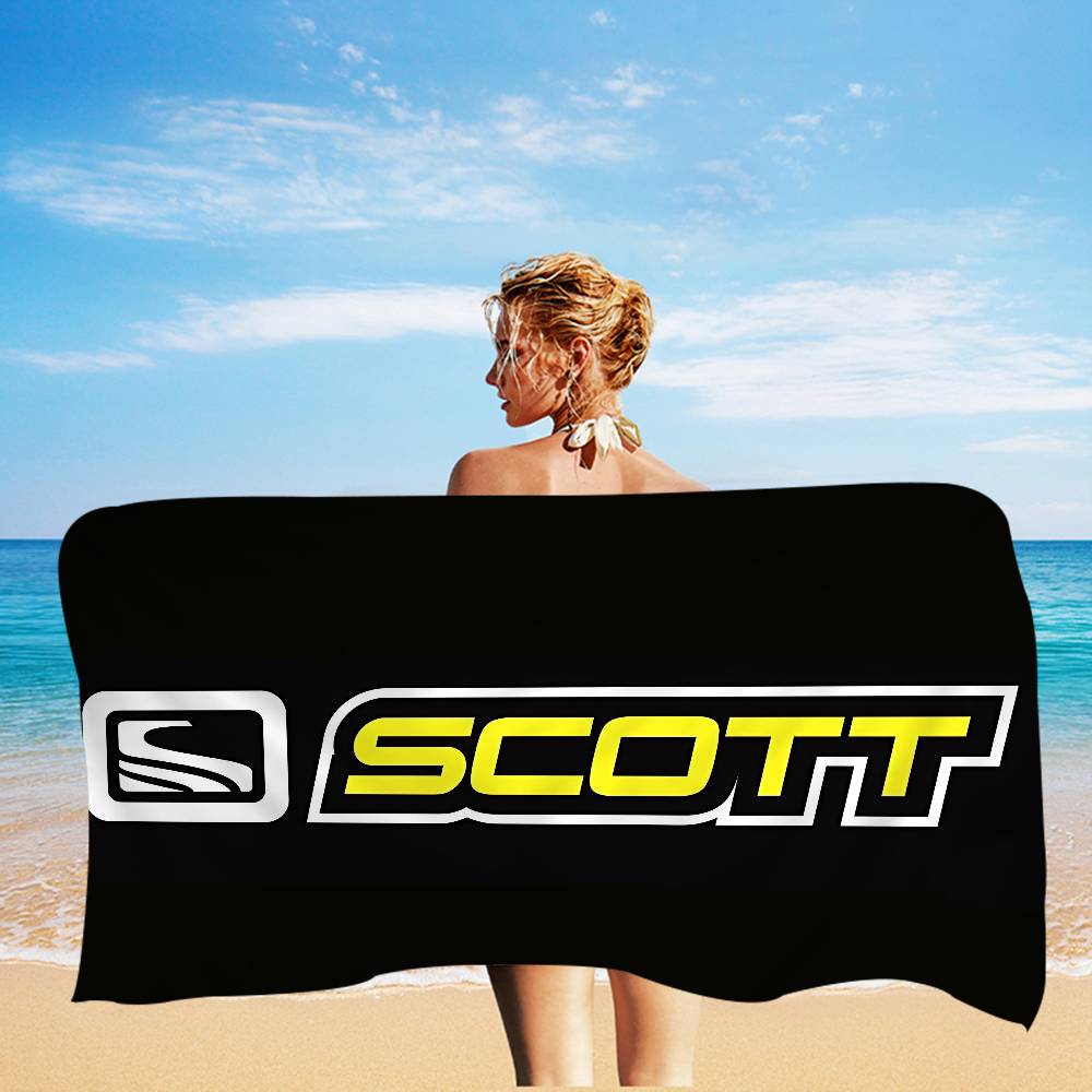 S-Scott Bike logo Microfiber Beach Towel Absorbent Quick dry Soft Yoga Swimming Resort Mountain Climbing Towel