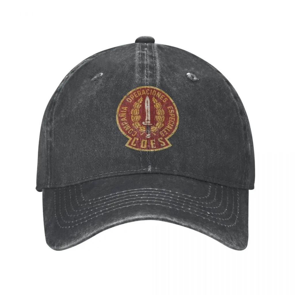 Испанская кепка-бейсболка COES Vintage Emblem V03 Унисекс Потертая стираная Кепка Винтажная Для улицы Бега Гольфа Солнцезащитная кепка