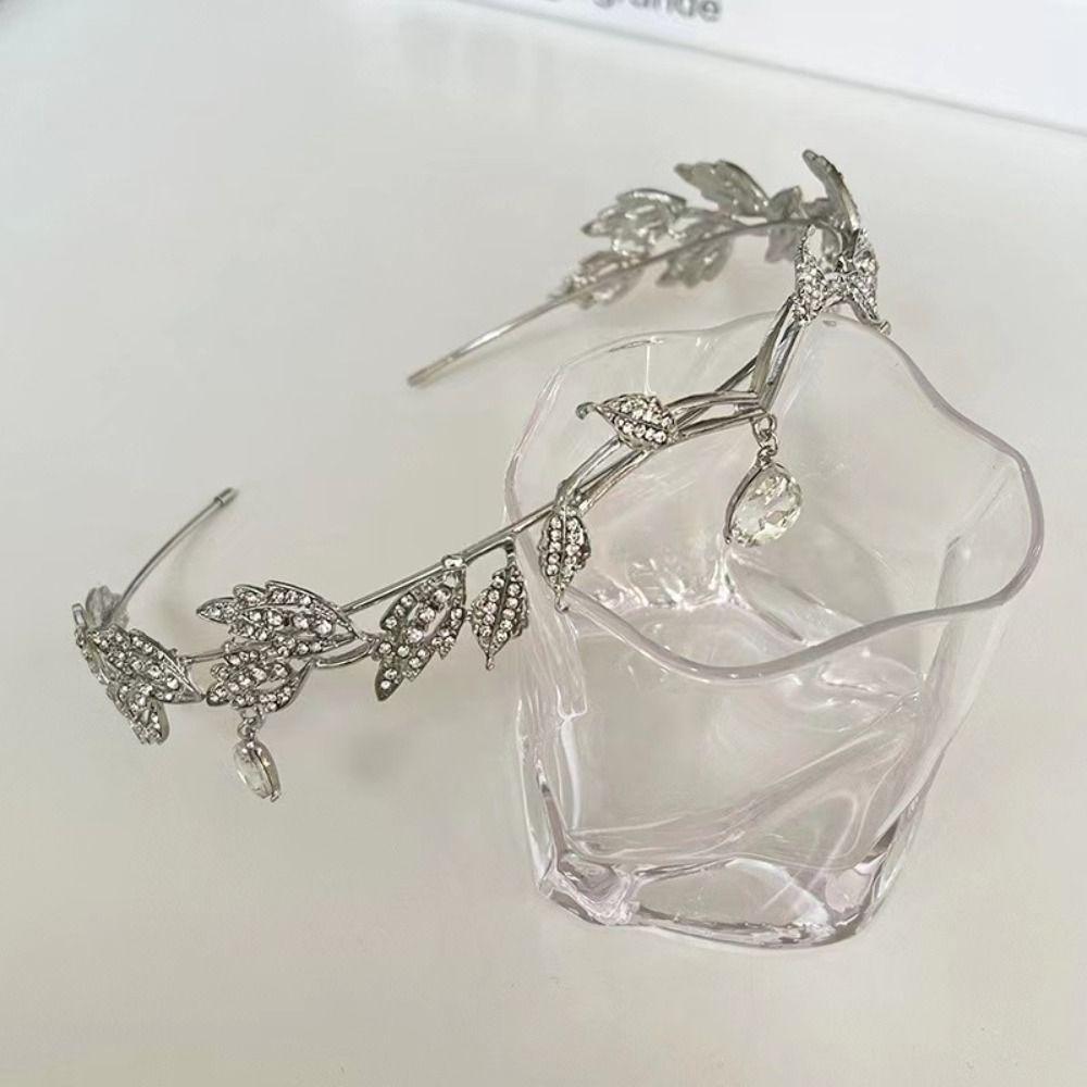 Листья Форма Брови Капля Повязка на Голову Стразы Свадебная Тиара Фея Цепочка на Лоб Подвеска