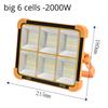 Перезаряжаемый 5000 Вт Солнечный Прожектор Уличный Портативный Светодиодный Отражатель Прожектор Перезаряжаемый Прожектор солнечная Лампа