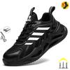 New Work Sneakers Steel Toe Shoes Men Safety Shoes Puncture-Proof Work Shoes Boots Fashion Indestructible Footwear Security