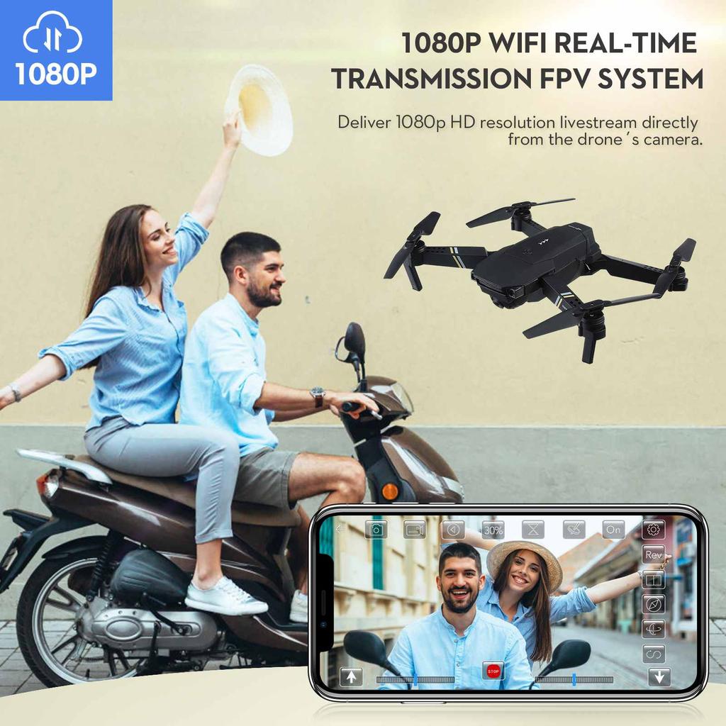 New Remote Control Drone E58 HD Wifi FPV Dual Camera Aerial Photography Quadcopter Toy Gift for Kids