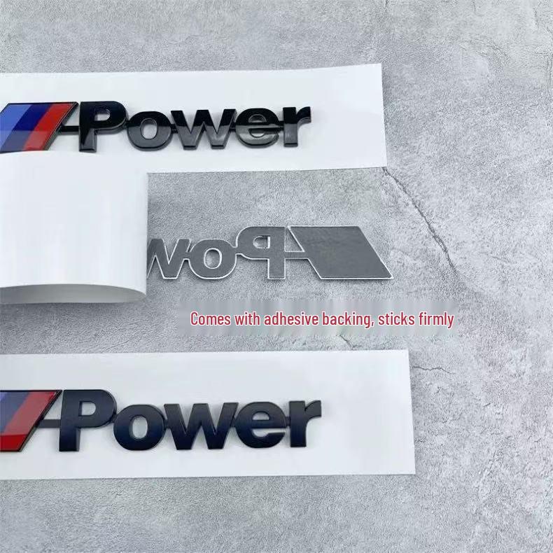 BMW M Power High-Performance Badge Kit: For 3, 5, 7 Series & X1, X3, X5, X6.