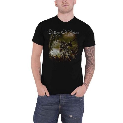 Unisex Хлопковая футболка для взрослых Children Of Bodom с принтом на спине 'Relentless'