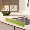 Silicone Sink Anti-splash Guard with Adhesive Suction Cups Reusable Water Blocker for Home Dishwashing Clothes Protection