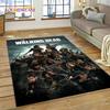 3D The Walking Dead Lincoln TWD TV Rug Carpet for Living Room Bedroom Home Decor,Floor Mat Non-slip Decoration for Sofa Doormat