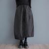 Черные винтажные весенне-осенние повседневные свободные длинные женские юбки с высокой талией больших размеров, женская юбка
