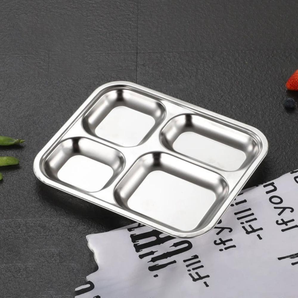 Thickened Fast Food Plate Stackable Lunch Container Tray Rectangular Breakfast Plate  Restaurant