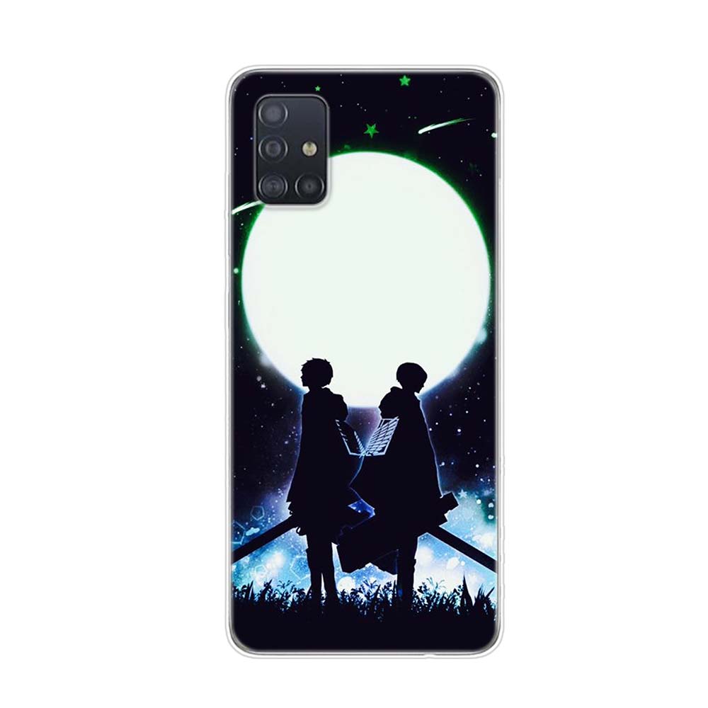 Мягкий чехол для телефона Anime Attack On Titan для Samsung Galaxy A01 A11 A12 A22 A21S A31 A41 A42 A51 A71 A32 A52 A72 A02S