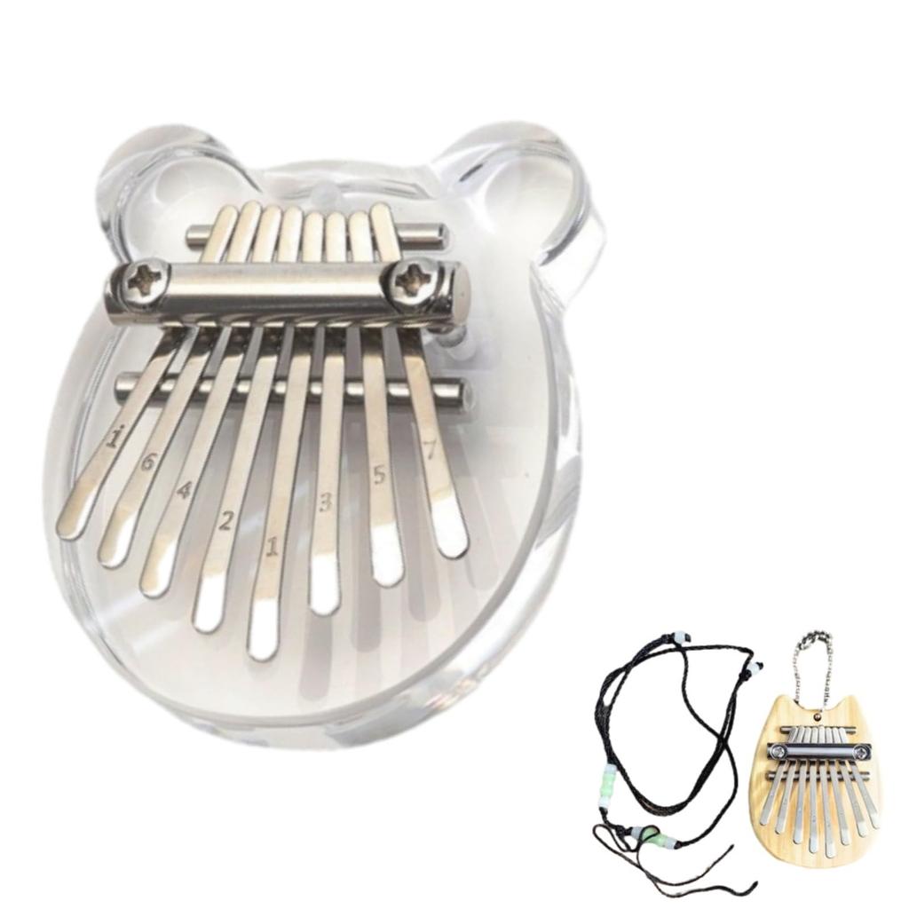 8 Key Portable Mini Wood Kalimba High Quality Exquisite Finger Thumb Piano Marimba Musical Good Accessories Pendant Gift