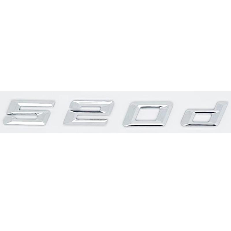 ABY1 Old Style Trunk Letter Emblem Sticker for BMW 5 Series E39 E60 E61 F07 F10 F11 G30 G31 - 520d 525d 528d 530d 535d 540d 545d