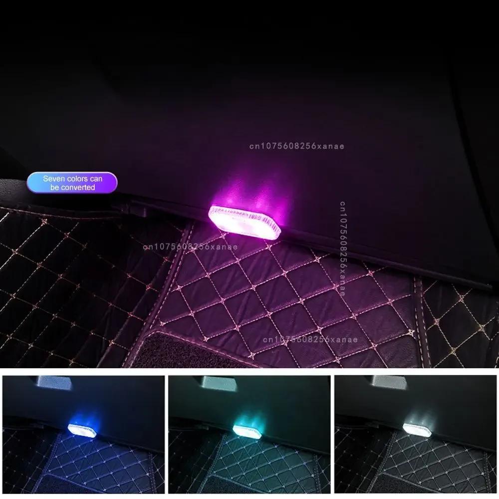 Светодиодный автомобильный мини-сенсорный светильник с зарядкой через USB, портативный автомобильный потолочный ночник для чтения, беспроводной магнитный декоративный светильник Ambinet