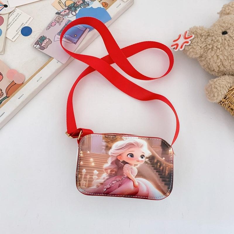 Узор Принцесса Мультяшная Модная Детская Маленькая Сумка Кроссбоди для Ежедневного Использования в качестве Подарка