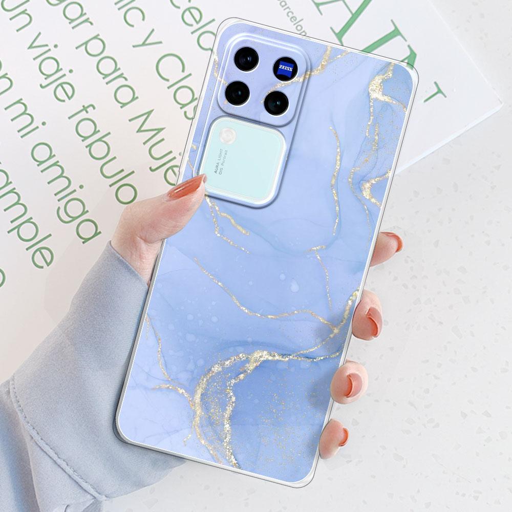 Чехол-задняя крышка для Vivo V30 Pro 5G Для Vivo V29 Pro Funda Ударопрочный прозрачный мягкий силиконовый чехол для телефона для Vivo V30 V29E TPU Coque